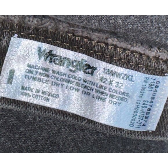 Vintage Brown Wrangler 13MWZKL Cowboy Cut Regular Fit Jeans Size 42x32 - Picture 3 of 4